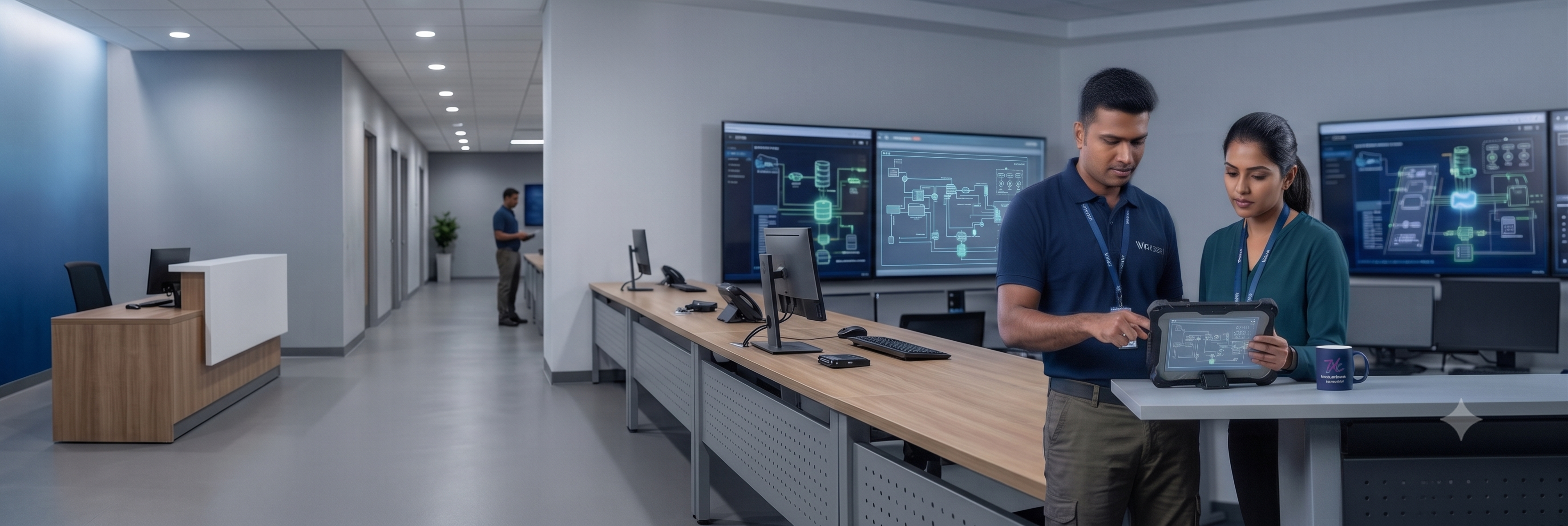 Integrated technology systems and monitoring displays